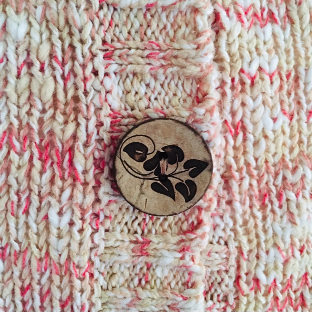 American Rag Pink Multi Button Back Sweater - Picture 6 of 8
